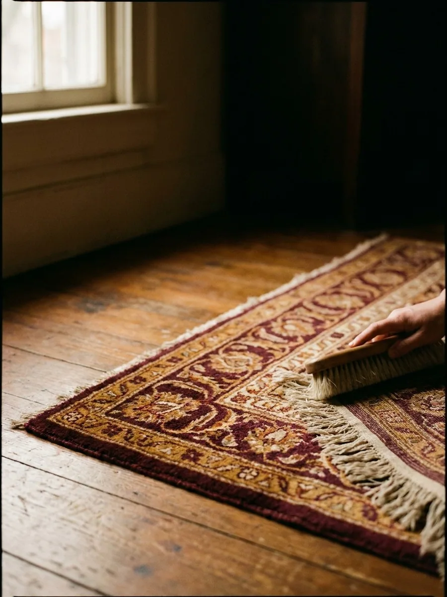 Tapis en soie de Tabriz aux couleurs éclatantes après lavage artisanal