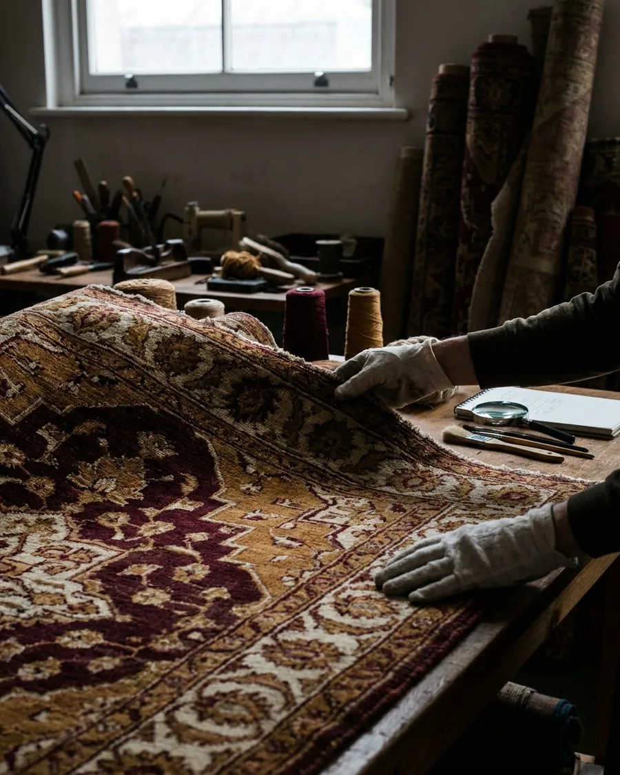 Comment se déroule une restauration complète de tapis ? Étapes clés et rôle du professionnel