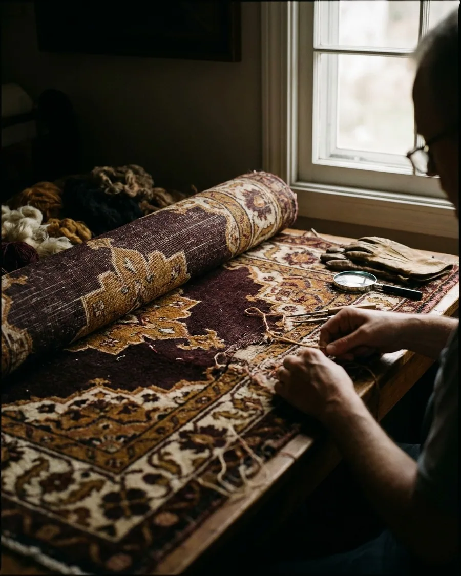 Quand restaurer un tapis persan pour éviter l’irréparable