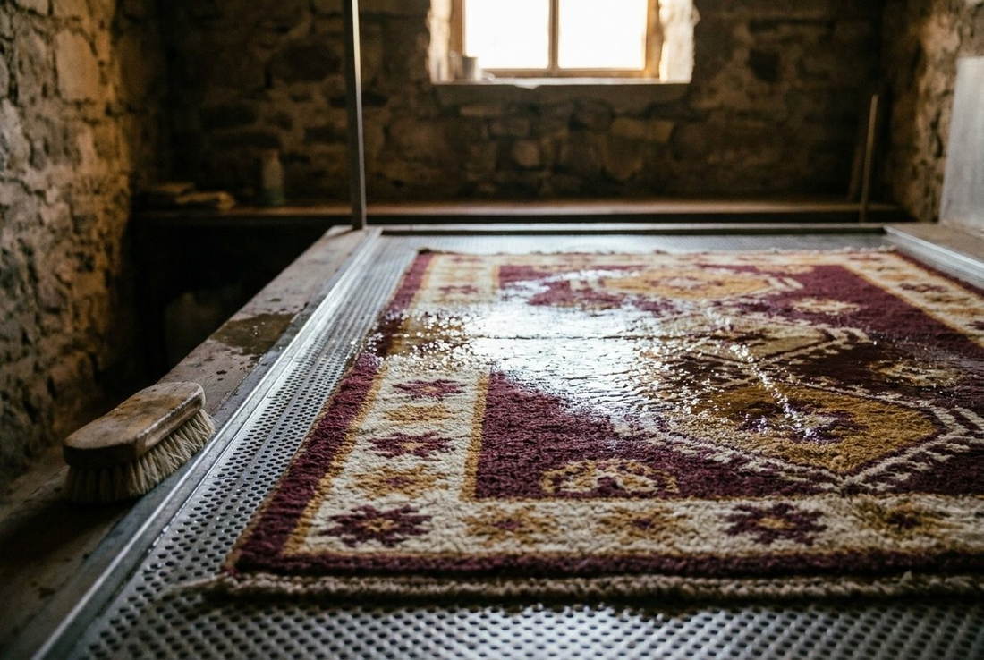 Le bain : le tapis reste à plat, l'eau circule sans jamais être chaude.